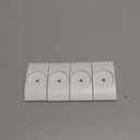 Wall Nanny - Baby Gate Wall Protector (Made in USA) Protect Walls from Pet Gates & Dog Gates - No Safety Hazard on Spindles - for Child Pressure Mounted Baby Gate for Stairs Cup Guard - White, 4 Pack