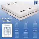 HOMESURE Mattress Bags for Moving and Storage with 8 Handles - Mattress Cover for Moving - Heavy Duty, Strong Zipper Closure, Moving Supplies & Moving Bag - Semi-Transparent, Queen