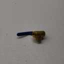 QWORK Series 3-Way (L-Port) Ball Valve, Lever Handle, BSPP Female (3/4'') Made of Forged Brass 1 Pack (DN20)
