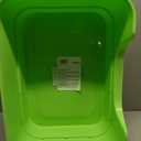 Extra Large Cat Litter Box for Big Cats - High Sides & Low Enter Design, 23.43x16.73x8.46 Inches Spacious Anti-Spill Pet Toilet（Green）