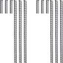 Rebar Stakes 12 Inch Galvanized, J Hook Rebar Stakes 6 Pack Ground Anchors for Tent Heavy Duty for Plants Anti-Rust Landscape Fabric Artificial Turf