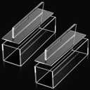 Zhehao 2 Pcs Acrylic Sushi Making Kit Musubi Maker Non Stick Musubi Mold Clear Onigiri Mold Rice Shaper for Home Luncheon Meat Press Hawaiian Sushi (7.68 x 2.17 x 1.97 Inch)