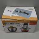 KOIOS Food Processor, 500W Electric Food Chopper with 2 Bowls (8 Cup+8 Cup) & 2 Bi-Level Blades&, Small Electric Grinder Meat Processor for Nuts, Meat, Onion, Garlic, Baby Food, Black