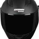 F-700 Full Face Motorcycle Helmet for Adults, DOT FMVSS 218, Black, XL