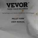 VEVOR Pallet Forks, 2000 Lbs Clamp on Pallet Forks 43" Total Length, Tractor Bucket Forks with Adjustable Stabilizer Bar, Heavy Duty Pallet Forks for Tractor Attachments, Skid Steer, Loader Bucket