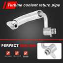 2 x MUNIK 11538663517 Turbocharger Coolant Line for BMW 1 2 3 4 5 Series X1 X3 X4 X5 X6 Z4 125i 220i 320i 328i 420i 428i 520i 528i sDrive20i xDrive20i Replace# 11537588936 11538626655 11538853293 667-553