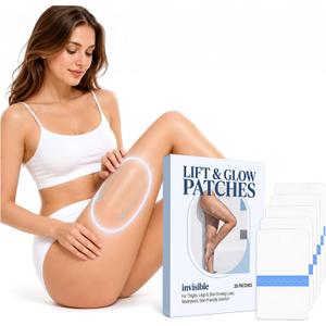 Thigh Lifting Tape for Women, Invisible Waterproof Body Tape for Legs, Arms & Stomach, Clear Anti-Friction Sagging Skin Tape for Dresses and Clothing, Anti-Chafing Support Tape, 20 PCS