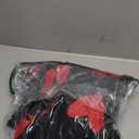 Mokayee Dresses That Hide Belly Fat Womens Summer Black Floral Short Puff Sleeve Casual Semi-Formal Color Red Heart Fit and Work Wedding Guest Dress with Pockets, Large