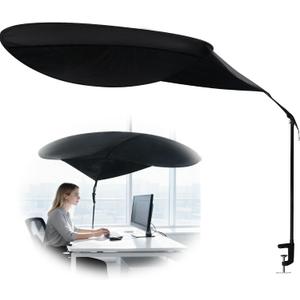 Office Cubicle and Desk Shade, Suitable for Cubicle to Block Light and Privacy Protection Cubicle Light Shield Black Diameter 65 inchesBlack