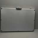 34 in X 22 in Silver Card Show Display Case Large Aluminum, Trading Card Display Case Suitable for Sports Card/TCG/Jewelry Collection, 1-Year Coverage