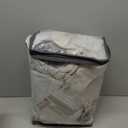 Ivory Cream Linen Blackout Curtains 112 Inches Long for Bedroom Neutral Boho Pinch Pleated 100% Black Out Room Darkening Sound Dampening Window Drapes Double Layer Soundproof 112 Inch Curtains (Natural)