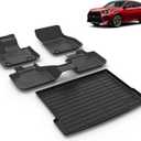 VOUKIY All Weather Car Floor Mats & Cargo Liner Set Fit for X2 2018 2019 2020 2021 2022 2023 Floor Liners Trunk Liner X2 Cargo Mat Accessories Black