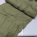 Bedsure GentleSoft 100% Cotton Blanket Twin XL Size for Bed - Breathable and Lightweight, Soft Cozy Textured Herringbone Woven Summer Blanket for College Dorm, Olive Green, 66x90 inches