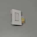 BESTTEN Super Slim Digital Led Dimmer Switch with Air Gap Power Cut Off Switch, 3 Button Control, Single Pole or 3 Way Dimmable Dimmer, Screwless Wallplate Included, ETL Listed, White