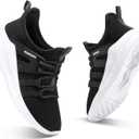 RUNSIDE Boys Girls Tennis Shoes Kids Lightweight Breathable Sneakers Lace-up Running Athletic Shoes for Toddler/Little Kid/Big Kid, 5