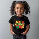 Juneteenth Shirts for Kids  Short-Sleeve T-Shirt for Boys & Girls, Ages 2-8, Celebrate Juneteenth Black History (Black)