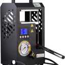 10 Tons Hydraulic Heat Press Machine With Dual Heating Plates 6x6 Inches 10T Portable Manual Heat Pressing Machine With Smart LCD Screen