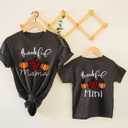 Mama and Mini Shirts Mommy and Me Matching Cute T-Shirts Mother and Daughter Son Gifts Tee (Dark Grey-child)