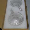 Aurzen 2 Pack Double Walled Glass Coffee Mugs with Handles 8.5oz, Large Insulated Layer Coffee Cups, Clear Borosilicate Mugs, Perfect for Cappuccino, Tea, Microwave Safe (8.5oz-2Pack)