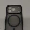 TOCOL for iPhone 17 Pro Case, Compatible with Magsafe, Built-in Magnetic Ring, Full Camera Protection, Drop Protection, Translucent Matte for iPhone 17 Pro Phone Case 6.3 inch (Black)