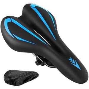 Comfortable Bike Seat for Men & Women,Ozikutech Universal Fit Bicycle Saddle for Mountain BMX City and Road Bikes - Waterproof & Shock-Absorbing