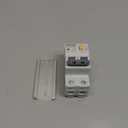 Ground Fault Circuit Breaker, 10 Amp 120V AC DIN Rail Mount Residual Current Circuit Breaker, Thermal-Magnetic Trip, Earth-Leakage Protection 30mA 1PN RCBO C10