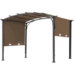 85''x 208'' Universal Doubleton Steel Pergola Replacement Cover for Pergola L-PG080PST, (Brown)