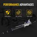 KUSATEC New Power Steering Rack and Pinion Assembly Fit for Honda Pilot 2003 2004 2005 2006 2007 2008 OE 26-2719 53601S9VA01