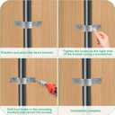 12 PCS Fence Post Brackets, 2-3/8 Steel to Wood Fence Bracket, Fence Brackets for Metal Posts, Galvanized Pipe Grip Tie - Fence Post Repair with BoltsNo Screws (2-3/8" - 12 pcs)