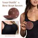 5 x Hotoo Nipple Covers for Women, Breathable and sticky Nipple Pasties, Reusable Silicone Body Pasties for Strapless Dresses (Coffee)