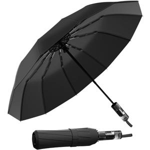 YINBAOGE Compact Travel Umbrella, Automatic Folding Windproof 12 Ribs, 42 Inch Canopy with UV Protection, Durable Lightweight Portable Parasol for Rain & Sun, Fits Car, Backpack, Men & Women