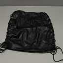 Women Leather Mini Skirt, Size XS