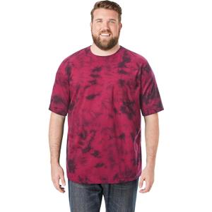 KingSize Men's Big & Tall Shrink-Less Lightweight Pocket Crewneck T-Shirt (Red), 8XL
