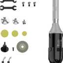 IZIO Multi-Purpose Electric Die Grinder Kit - 6 Variable Speed Polisher & Sander, Compact 1" Rotary Angle Grinder for Metal/Wood Crafting, DIY & Professional Grinding Tool (Black)