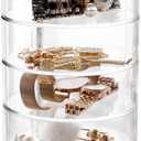 Stackable Storage Jewellery Trays Hair Accessory Containers Simple Houseware Organizer 4 Layers 7.14in.