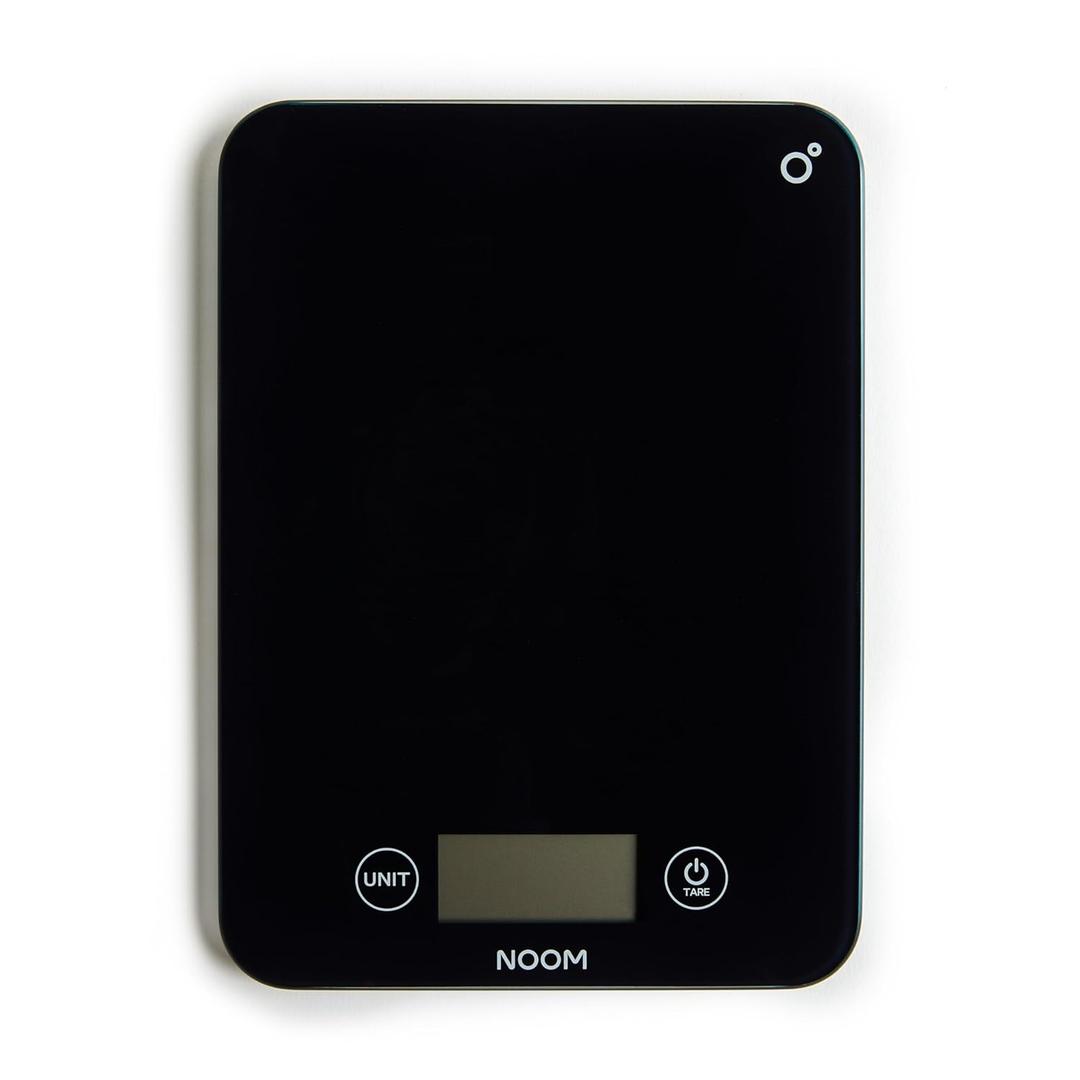Noom Digital Kitchen Scale: Accurate Precision, LCD Display for Clarity, Stylish Black, Blue, or Off-White. Battery Included for Seamless Operation. (Black)
