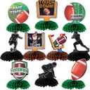baotongle 10pcs Football Party Decorations Football Table Centerpiece Football Honeycomb Centerpieces Table Toppers for Football Birthday Party Football Game