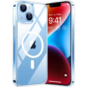 TORRAS for iPhone 13 Case/iPhone 14 Case, [Compatible with MagSafe][Exceeded Military-Grade Protection & Durable] Magnetic Shockproof Anti-Scratch Hybrid Slim Phone Case iPhone 13/14, Clear