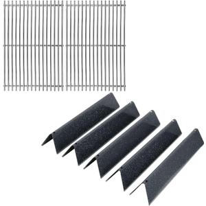 Grill Replacement Parts for Weber Spirit & Spirit II 300 Series 7638 Grates 7636 Flavorizer Bars W/Front Mount Controls E-310 E320 E330 S310 S320 S330 SP310 SP320 SP330 II E-310