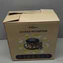 Incubators for Hatching Eggs, 18 Eggs Incubator with Egg Candler, Auto Egg Turner, Temp & Humidity Control, Hatch Day, Auto Water Refill, 2 Size Egg Tray, 360° Viewing for Chicken, Duck, Quail