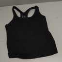 Racerback Tank Tops for Women with Built in Bra Sleeveless Comfort Padded Basic Tees Solid Color Summer Lounge Shirt S