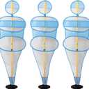 TNZMART Football Dummies Free-Kick Training Mannequin Portable Defender Practice Dummy Soccer Agility Poles with Mesh Dummy (4.9 FT)