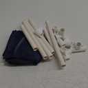 Essentially Yours Rolling Pool Storage Small Organizer Bin, (18" W x 18" L x 20" H), Blue / White Style 417244