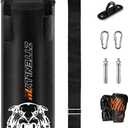 Kids Punching Bag with Gloves - PU Leather & Adjustable Height Strap - Boxing Bag Set for 3-8-14 Years Kids/Youth Great for Boxing, MMA, Kickboxing