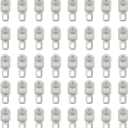 Amosfun 50pcs Curtain Track Roller Glider Hooks Heavy Duty Curtain Roller Scroll Wheel Gap Distance 14mm