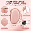 COMECASE Hard Headphone Case for Beats Solo 4, Studio Pro, Solo 3, Solo 2 (CASE ONLY) - Upgraded Crush-Proof EVA Protection for Travel, Fits Foldable Headphones with Mesh Pocket, Rose Gold