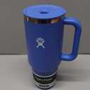 Hydro Flask Travel Tumbler with Handle, Lid and Straw - Insulated Stainless Steel in 40 Oz Cascade