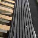 4 Pack Wood Salt Acoustic Wall Panels 94" x 12.6" x 0.8", Matte Black, 4pcs - 94" x 12.6"