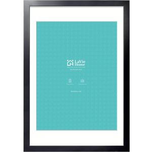 LaVie Home 20x30 Picture Frame Black Poster Frame, Display Pictures 18x24 with Mat or 20x30 Without Mat, Stable and Sturdy Frame and Polished Plexiglass, Horizontal and Vertical Format of The Walls