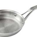 Dr.HOWS Together EMBO Cookware Round 8 Inch Frying Pan - Stainless Steel Nonstick Skillet - Stay Cool Handle - For Induction, Ceramic, Electric, Halogen and Gas Cooktops